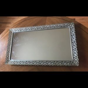 Vintage tabletop mirror/tray